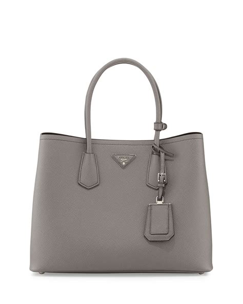 prada double bag grey small|prada double bag small.